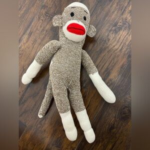 Classic Brown Sock Monkey Plush Toy